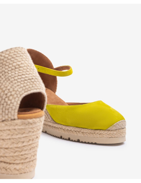 Espadrilles fermées en daim Kiwi-Espadrilles-Chaussure femme Maroc