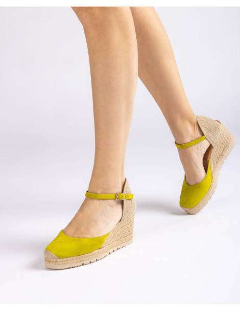 Espadrilles fermées en daim Kiwi-Espadrilles-Chaussure femme Maroc
