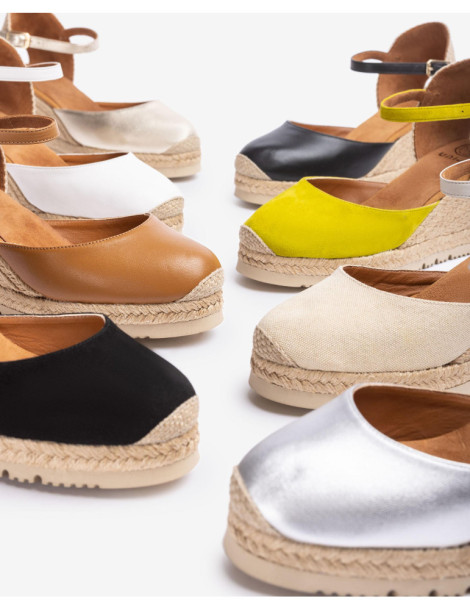 Espadrilles fermées en daim Kiwi-Espadrilles-Chaussure femme Maroc