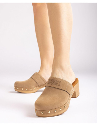 Sabot en daim-Chaussures Femme-Chaussure femme Maroc