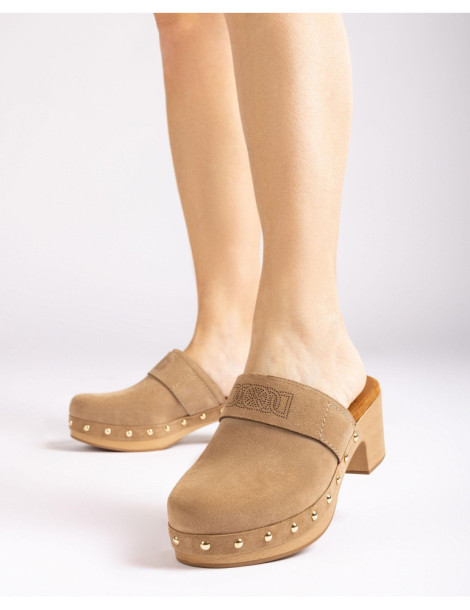 Sabot en daim-Chaussures Femme-Chaussure femme Maroc