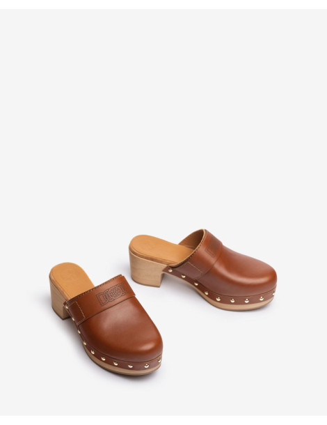 Sabots en cuir-Collection été-Chaussure femme Maroc