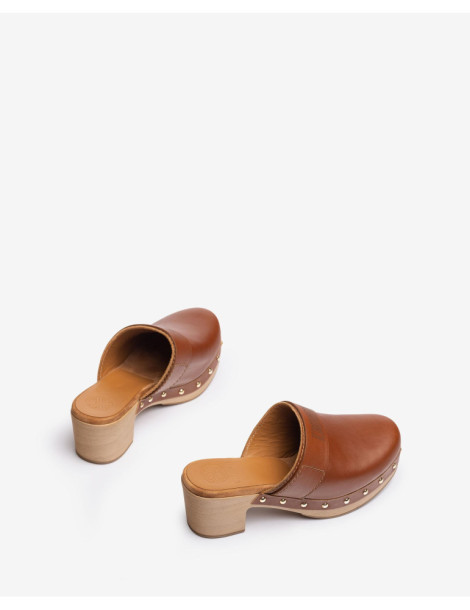Sabots en cuir-Collection été-Chaussure femme Maroc