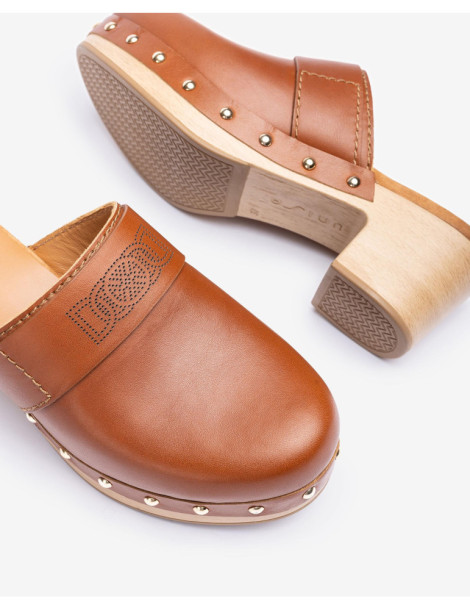 Sabots en cuir-Collection été-Chaussure femme Maroc