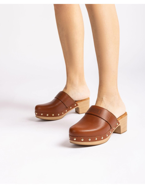 Sabots en cuir-Collection été-Chaussure femme Maroc