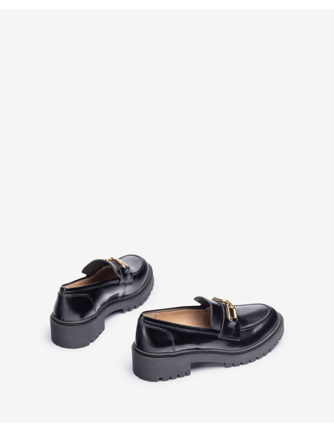 Mocassins avec semelle track black-Mocassins-Chaussure femme Maroc