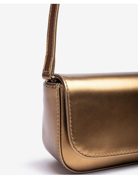 Sac à main en tissu effet miroir mat bronze-Collection été-Chaussure femme Maroc