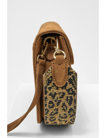 Sac taille moyenne rigide dark camel-Sacs-Chaussure femme Maroc