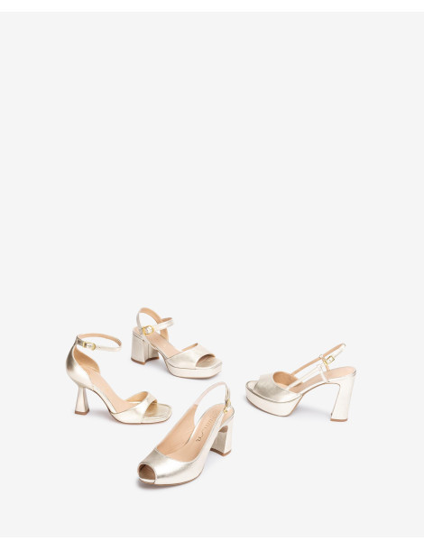 Sandales avec plateforme et talon haut-Collection été-Chaussure femme Maroc