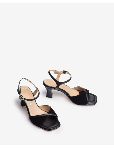 Sandales élégantes à talon confortable-Soldes été-Chaussure femme Maroc