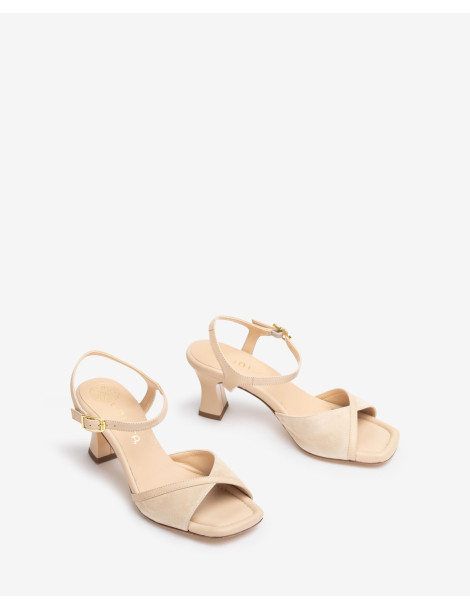 Sandales élégantes à talon confortable-Soldes été-Chaussure femme Maroc