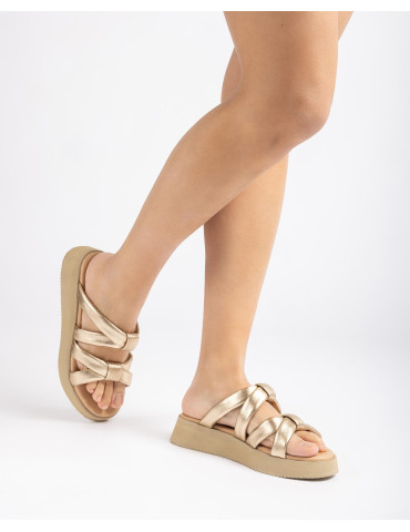 Mules avec des brides rembourrées-Soldes été-Chaussure femme Maroc