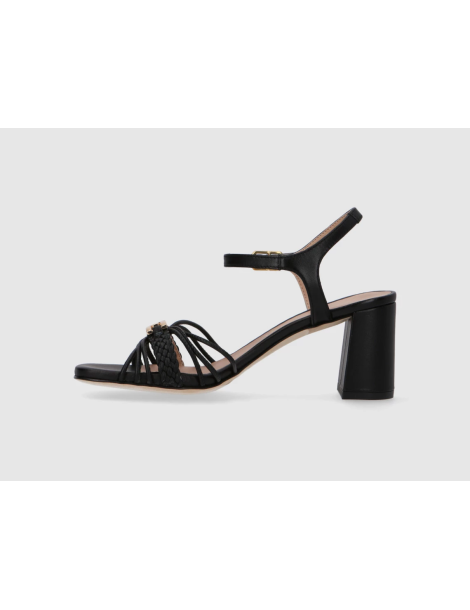 Sandales avec bride tressée-Soldes été-Chaussure femme Maroc