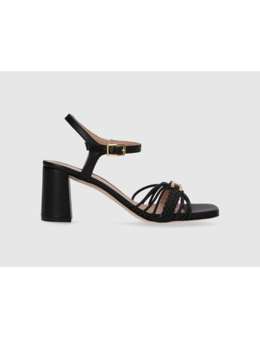 Sandales avec bride tressée-Soldes été-Chaussure femme Maroc