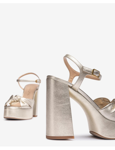 Sandales avec plateforme et talon haut-Collection été-Chaussure femme Maroc