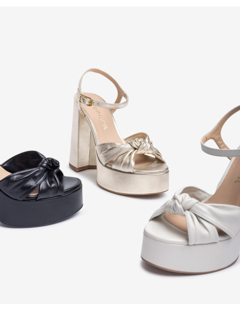 Sandales avec plateforme et talon haut-Collection été-Chaussure femme Maroc