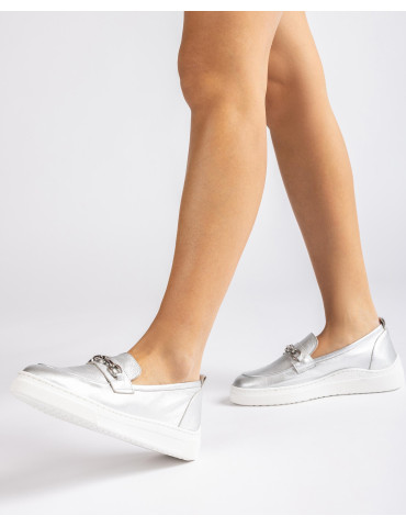 Mocassins avec semelle sport.-Collection été-Chaussure femme Maroc