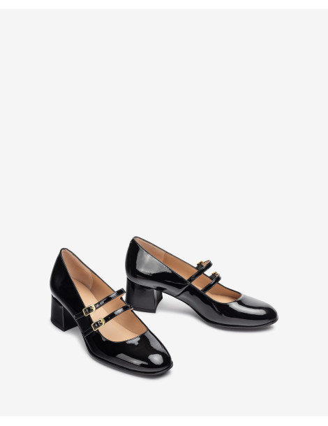 Babies en vernis noir-Babies-Chaussure femme Maroc