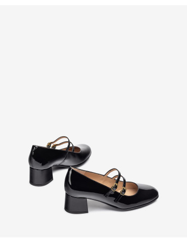 Babies en vernis noir-Babies-Chaussure femme Maroc