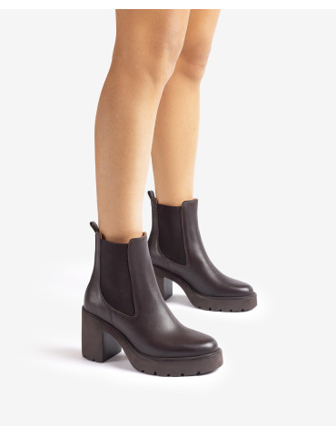 Bottines Chelsea SuperLight Marron-Collection hiver-Chaussure femme Maroc