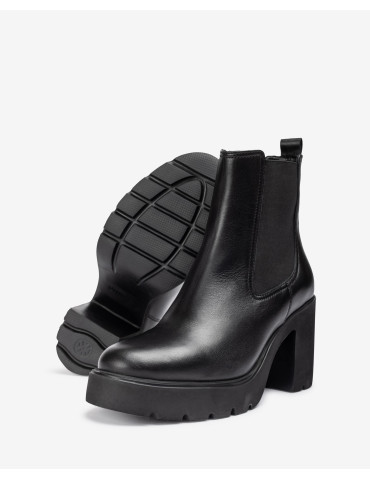 Bottines Chelsea SuperLight en cuir Noir-Collection hiver-Chaussure femme Maroc