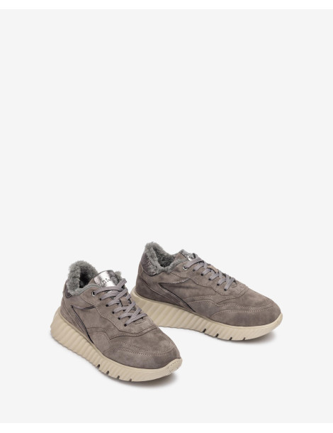 Baskets Super Light en daim et cuir vernis-Baskets-Chaussure femme Maroc