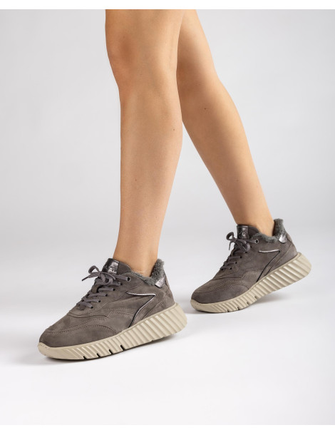Baskets Super Light en daim et cuir vernis-Baskets-Chaussure femme Maroc