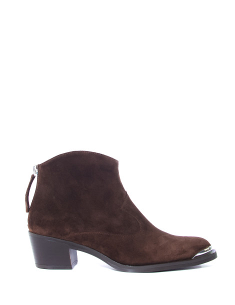 Bottines basses en daim style Cow-Boy-Collection hiver-Chaussure femme Maroc