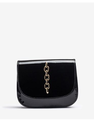 Petit sac en cuir vernis avec ornement-Sacs-Chaussure femme Maroc