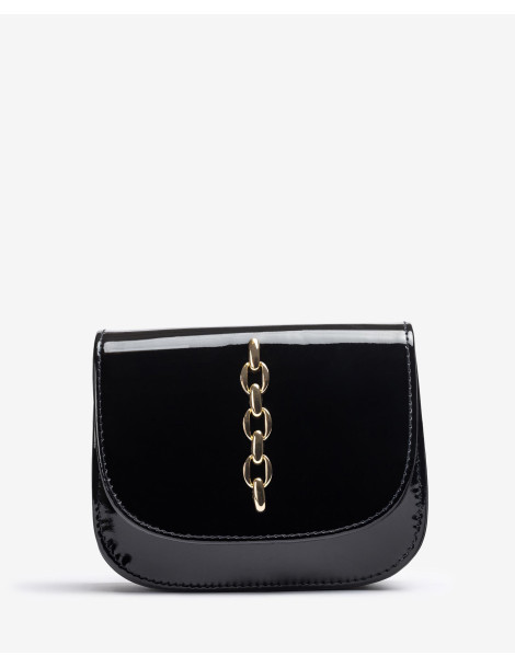 Petit sac en cuir vernis avec ornement-Sacs-Chaussure femme Maroc