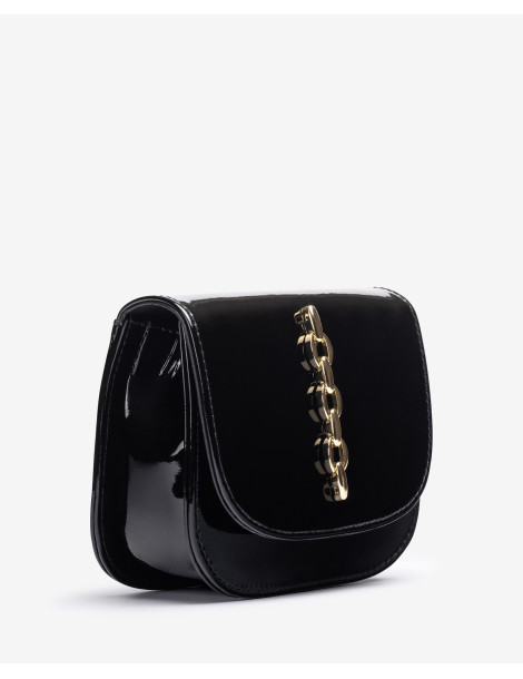 Petit sac en cuir vernis avec ornement-Sacs-Chaussure femme Maroc