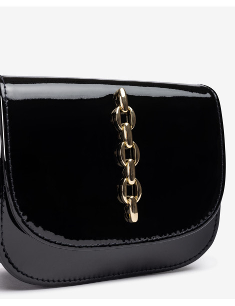 Petit sac en cuir vernis avec ornement-Sacs-Chaussure femme Maroc