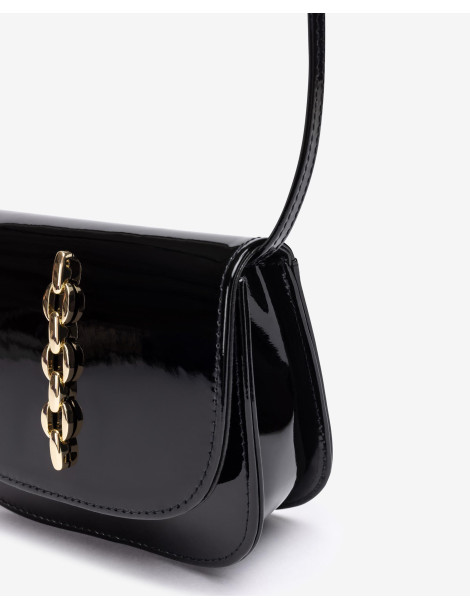 Petit sac en cuir vernis avec ornement-Sacs-Chaussure femme Maroc