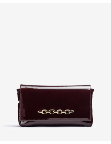 Sac en cuir verni avec ornement-Sacs-Chaussure femme Maroc