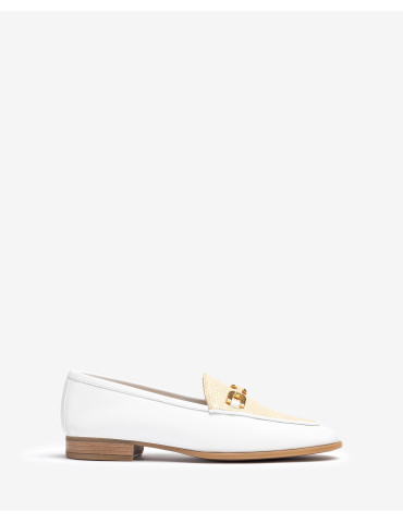 Mocassins plats en cuir...