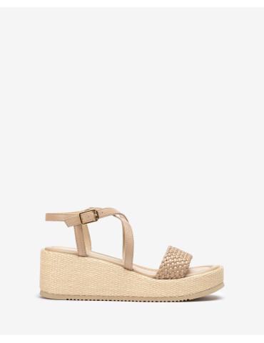 Sandales en cuir avec bloc...