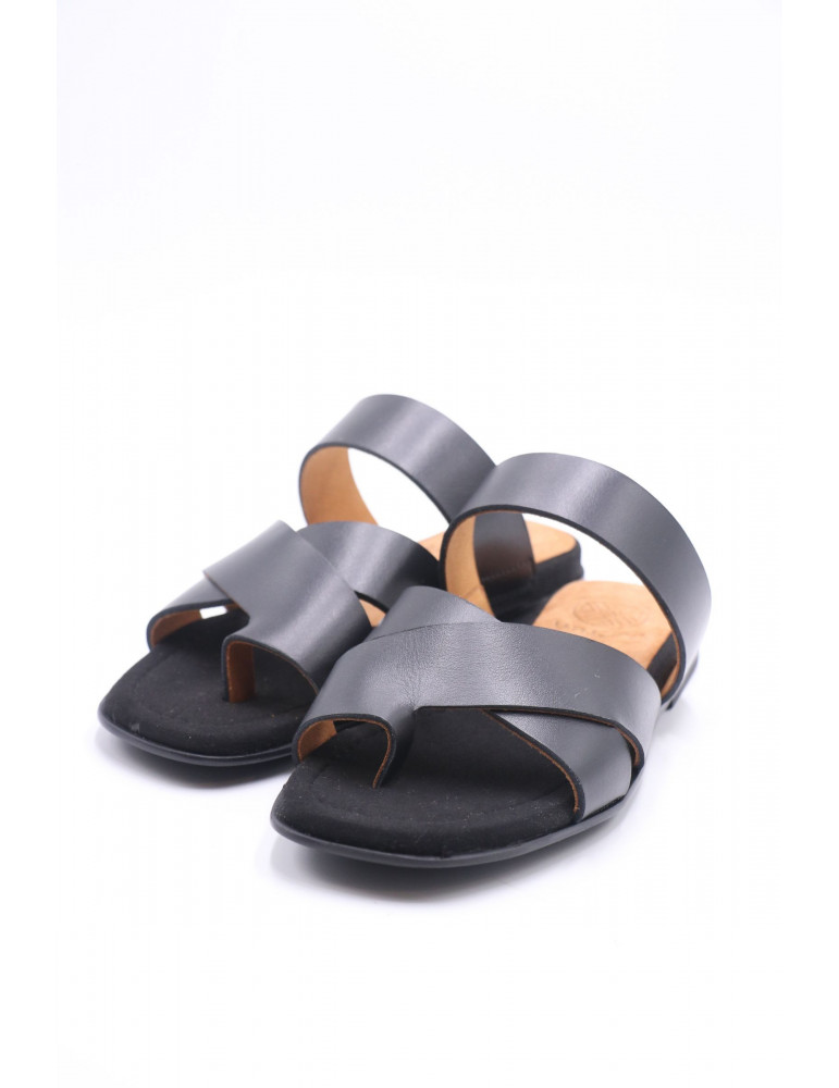 Mule Tong plate à lanières croisées-Mules-Chaussure femme Maroc