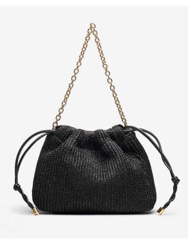 Sac moyen froncé en raphia...