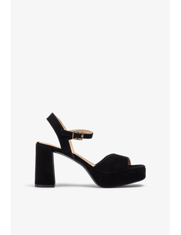 Sandales en cuir à talons...