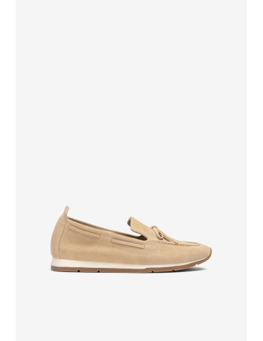 Mocassin style bateau marron