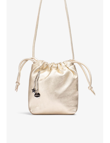Mini sac à cordon en cuir...
