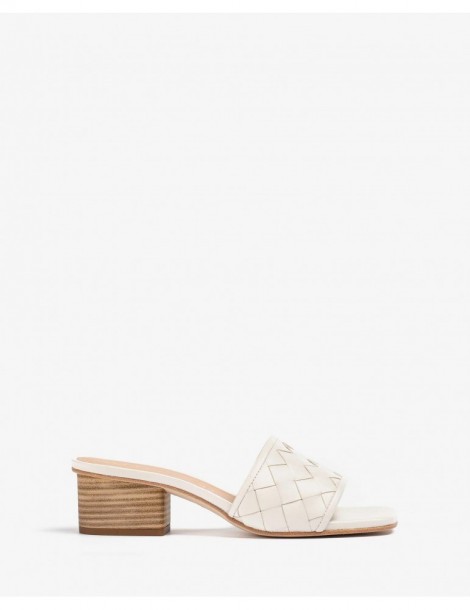 Mule en cuir tressé-Mules-Chaussure femme Maroc