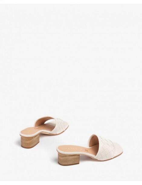 Mule en cuir tressé-Mules-Chaussure femme Maroc