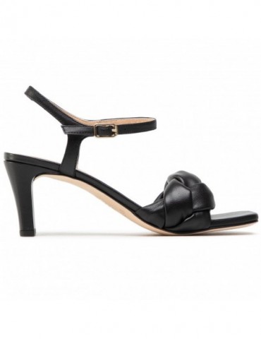 Sandales en cuir à talon fin-Sandales à talon-Chaussure femme Maroc
