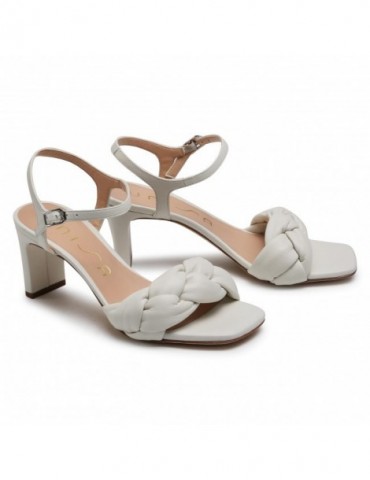 Sandales en cuir à talon fin-Sandales à talon-Chaussure femme Maroc