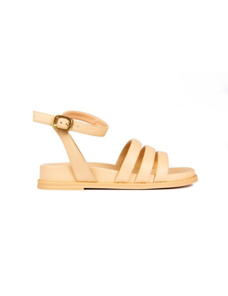 Sandale semelle couleur assortie-Sandales plates-Chaussure femme Maroc
