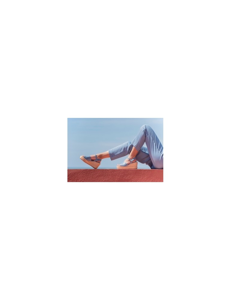 Sandale compensée avec claque large-Sandales compensées-Chaussure femme Maroc